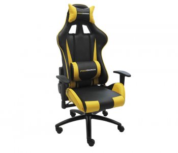 Cadeira Pro Gamer V2 Reclinável com Almofadas Amarelo com Preto 10394155