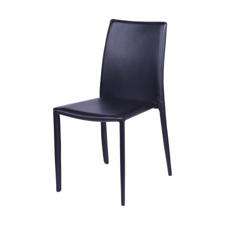 Cadeira Glam Corino Preta Estrutura em Metal 28032047